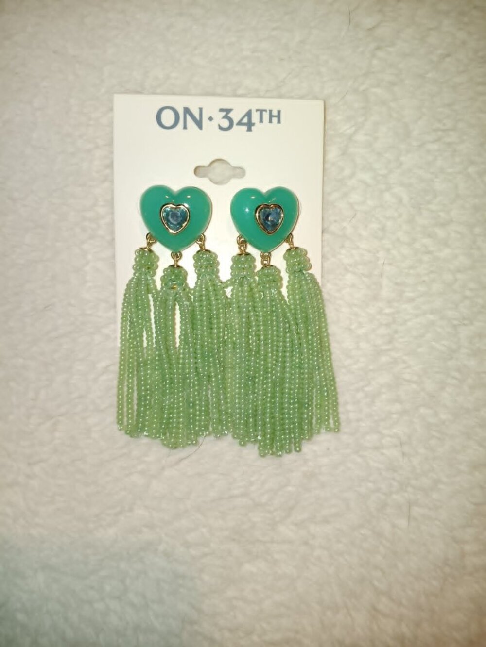Heart Earring in Green